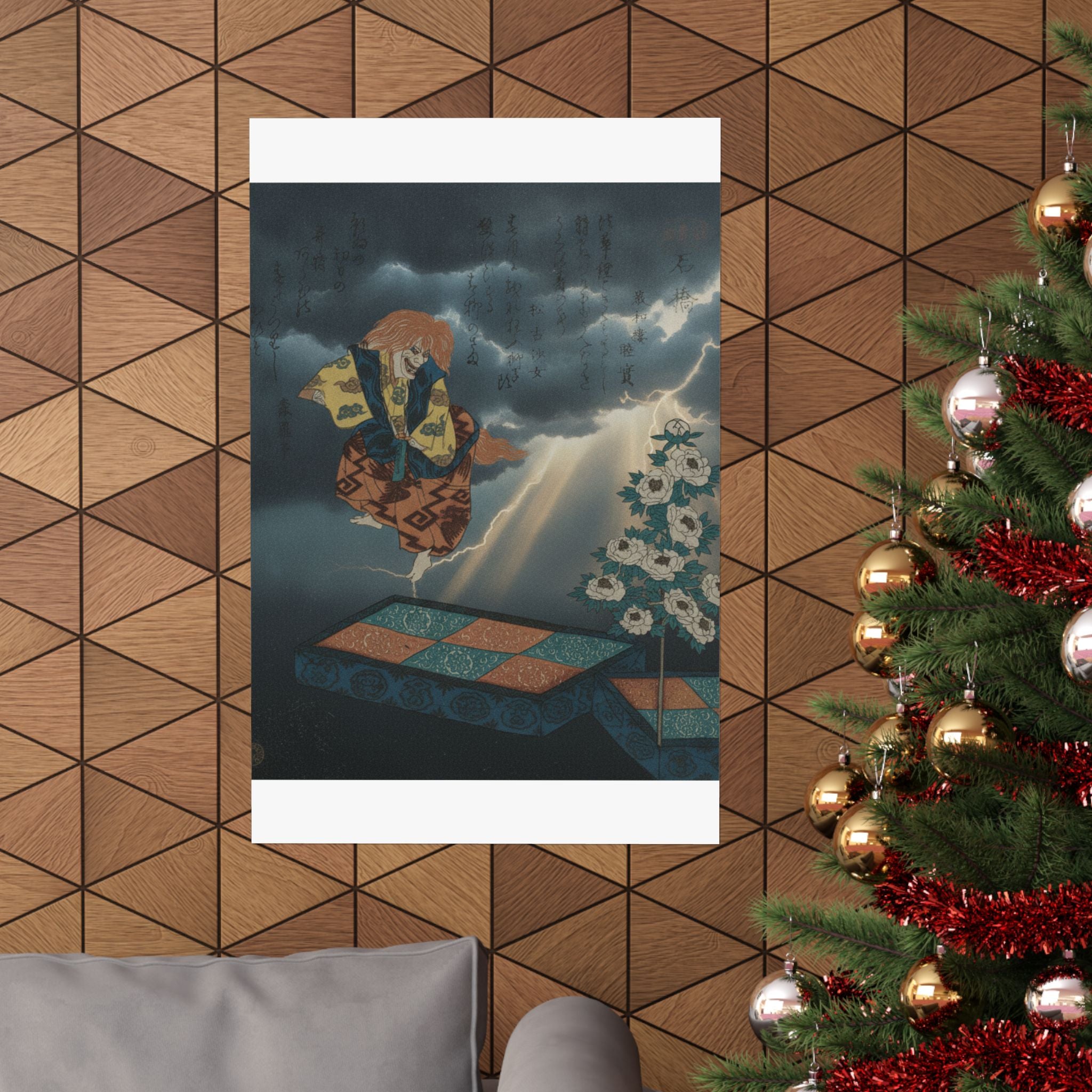 Dramatic Storm — Scene From Noh Dance — Matte Poster