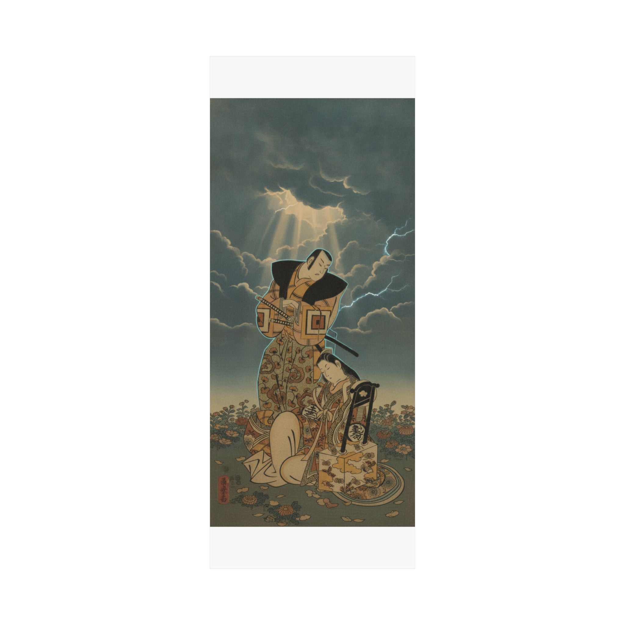 Dramatic Storm — The Actor, Ichikawa Danjuro I, 1660–1704 As A Woman In Unidentified Role — Matte Poster