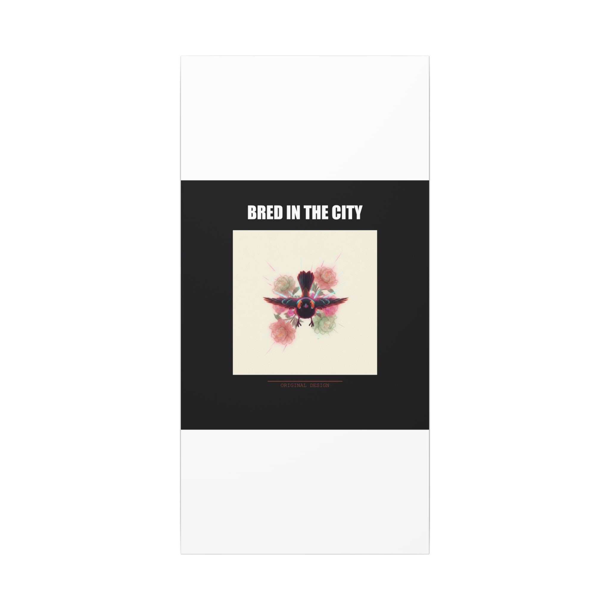 BRED IN THE CITY Flying Bird & Roses Matte Canvas
