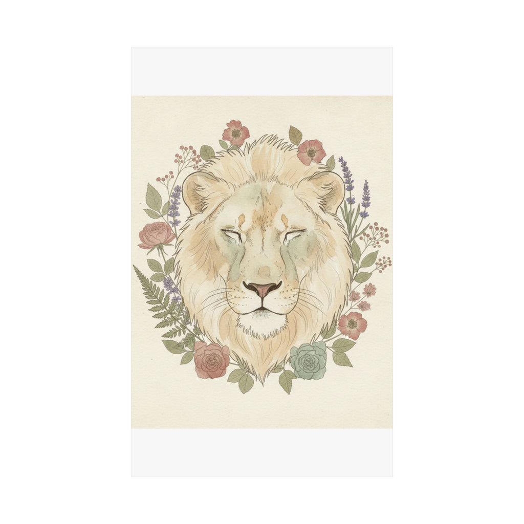 Botanical — Lion — Matte Poster