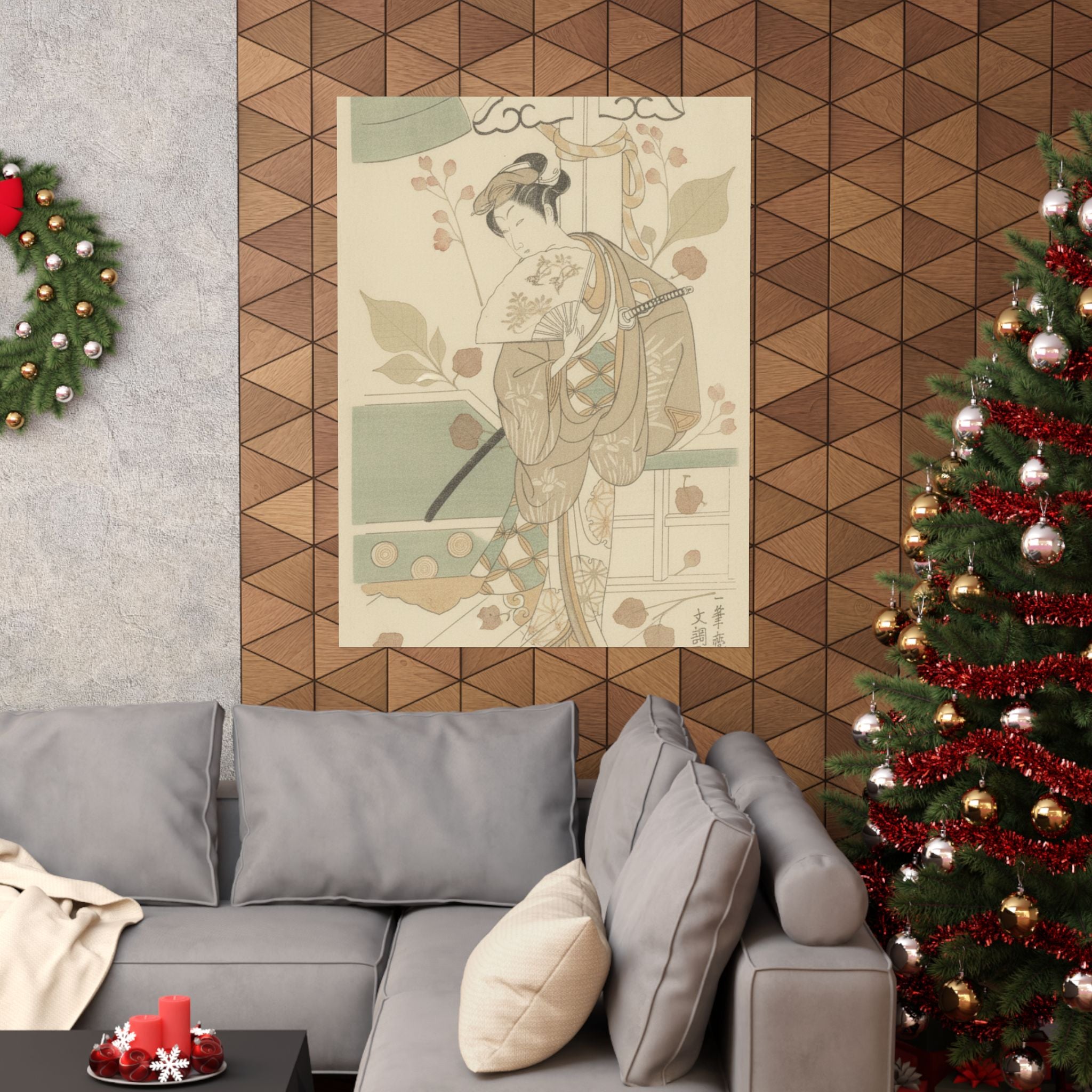 Botanical — The Actor Ichikawa Uzayemon Ix 1724–1785 In A Female Role — Matte Poster