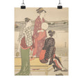 Watercolor — Evening On The Banks Of The Sumida River — Matte Poster