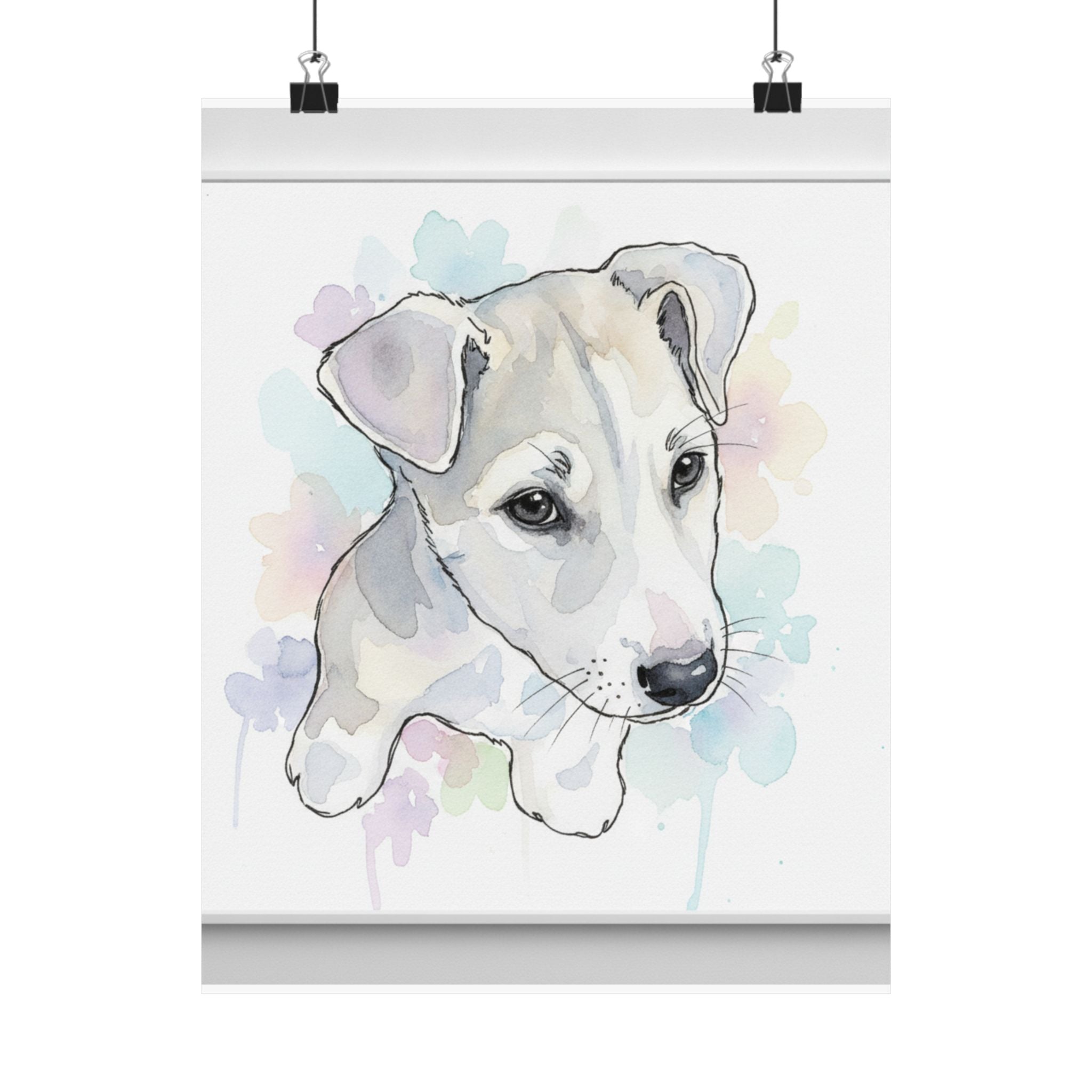 Watercolor — Dog — Matte Poster