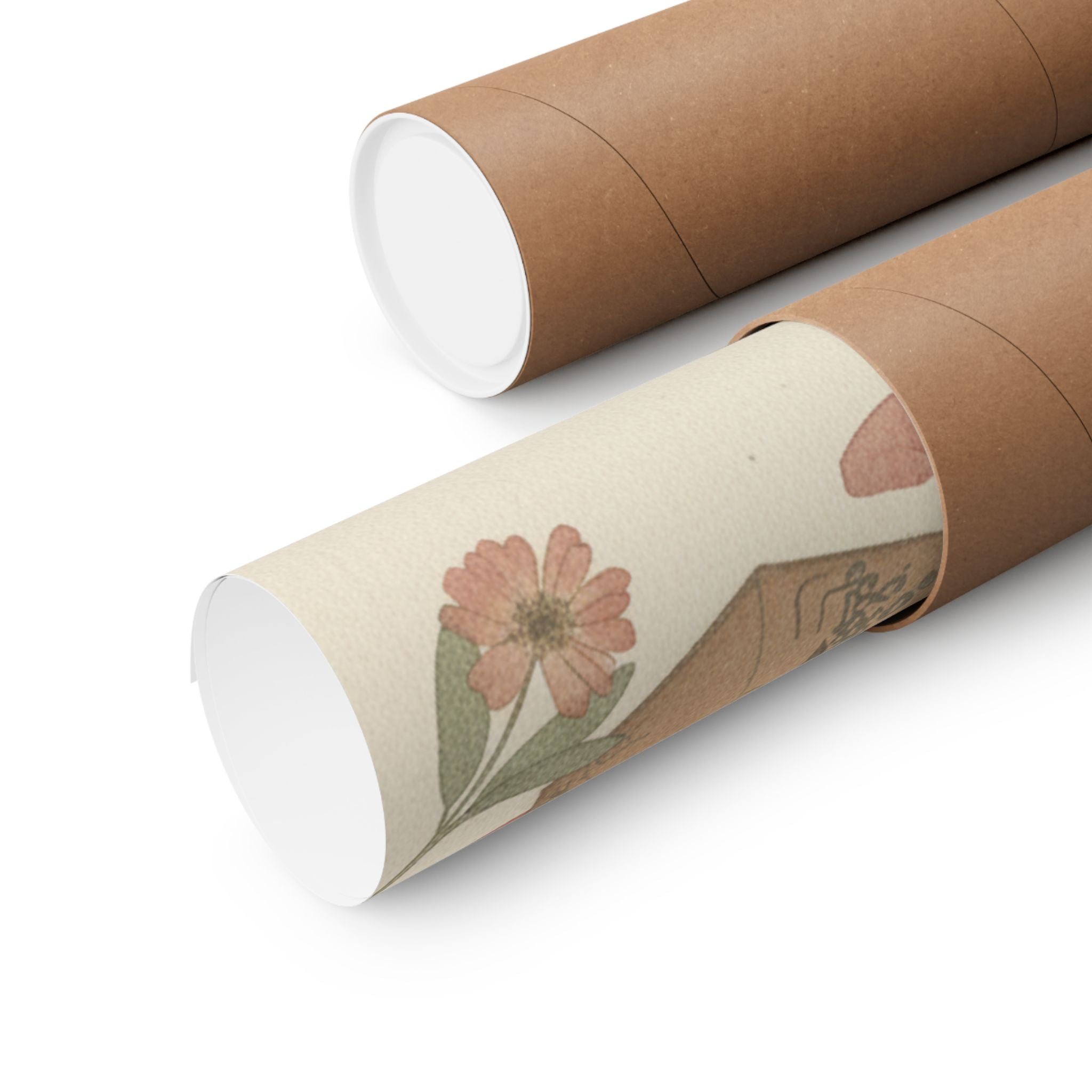 Botanical — Letter-Box With Letter And Potted Flower — Matte Poster