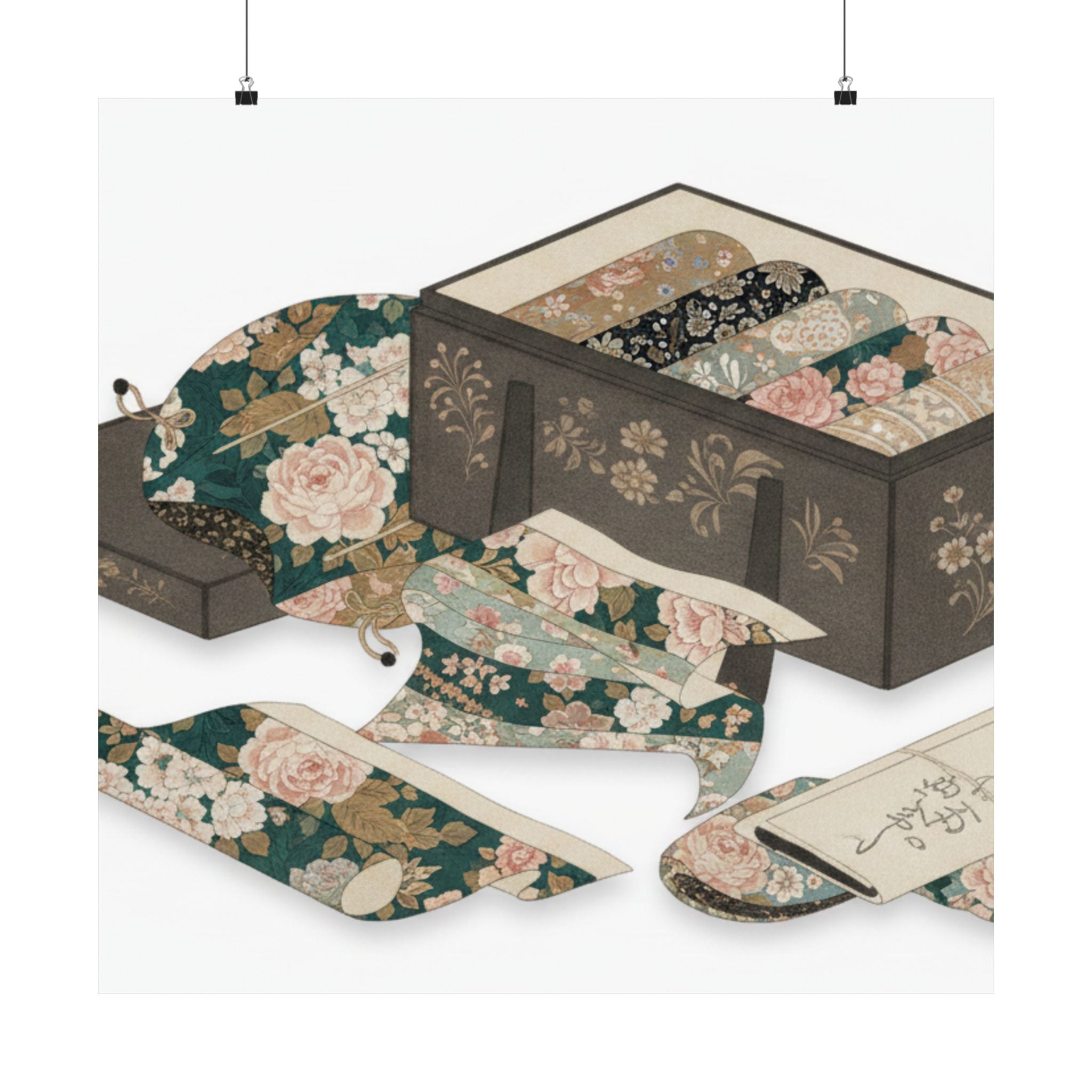 Ecommerce Main — Box With Draperies — Matte Poster