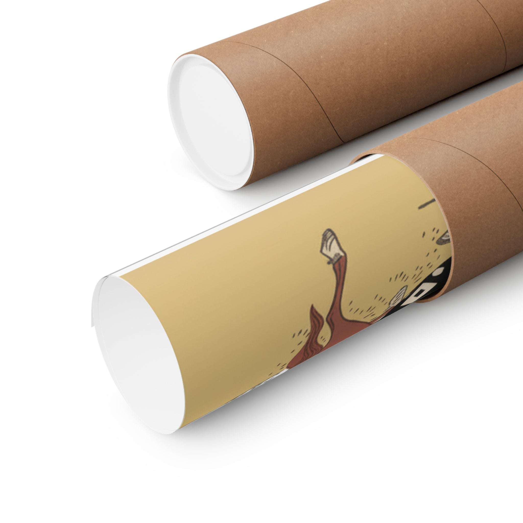 Ecommerce Main — Version Of Legend Of Michizane: Woman Riding Ox Which A Man Is Leading — Matte Poster