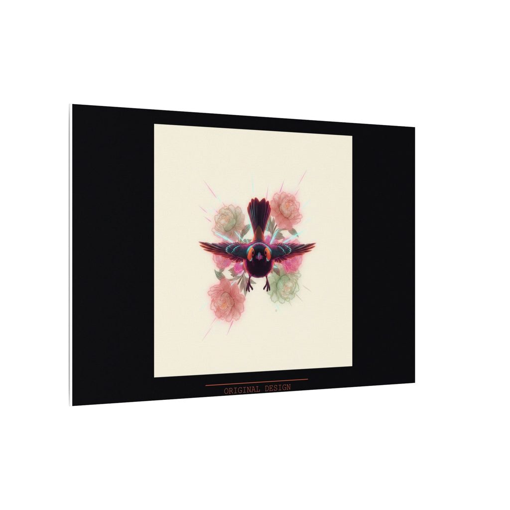 BRED IN THE CITY Flying Bird & Roses Matte Canvas
