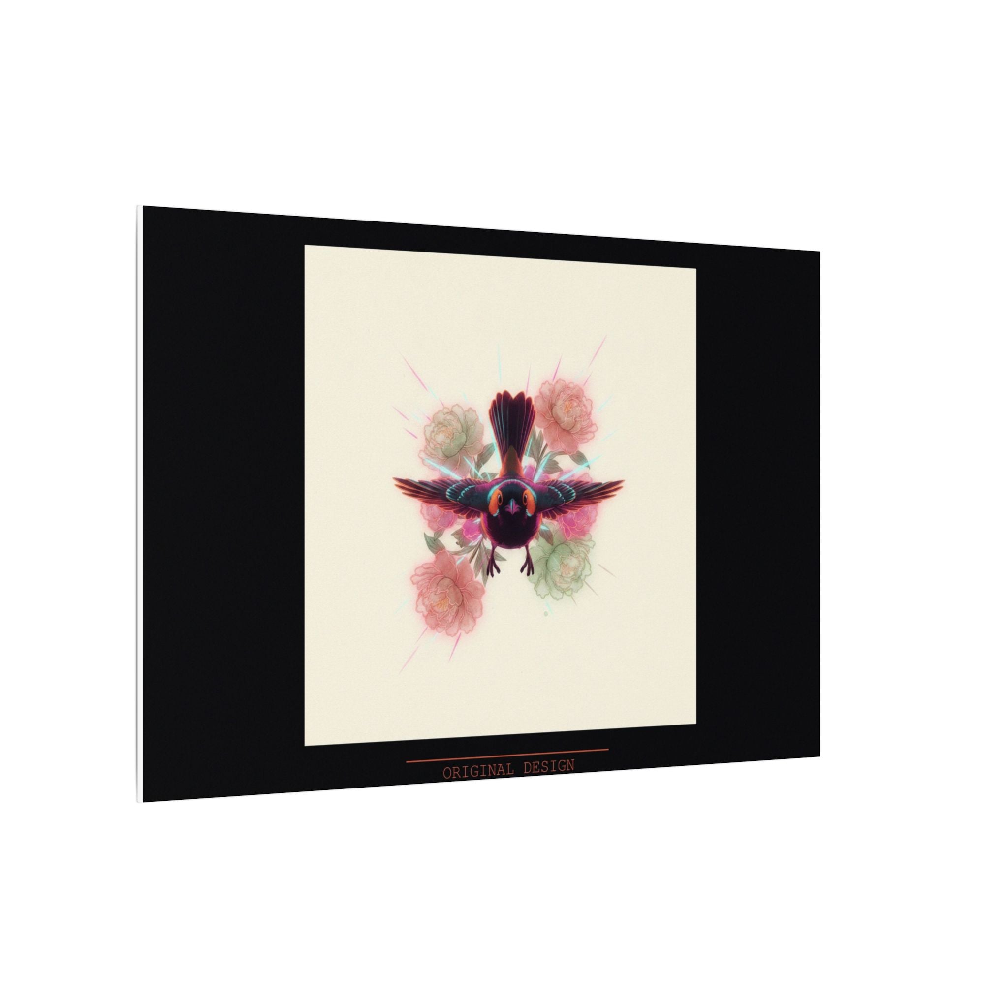 BRED IN THE CITY Flying Bird & Roses Matte Canvas