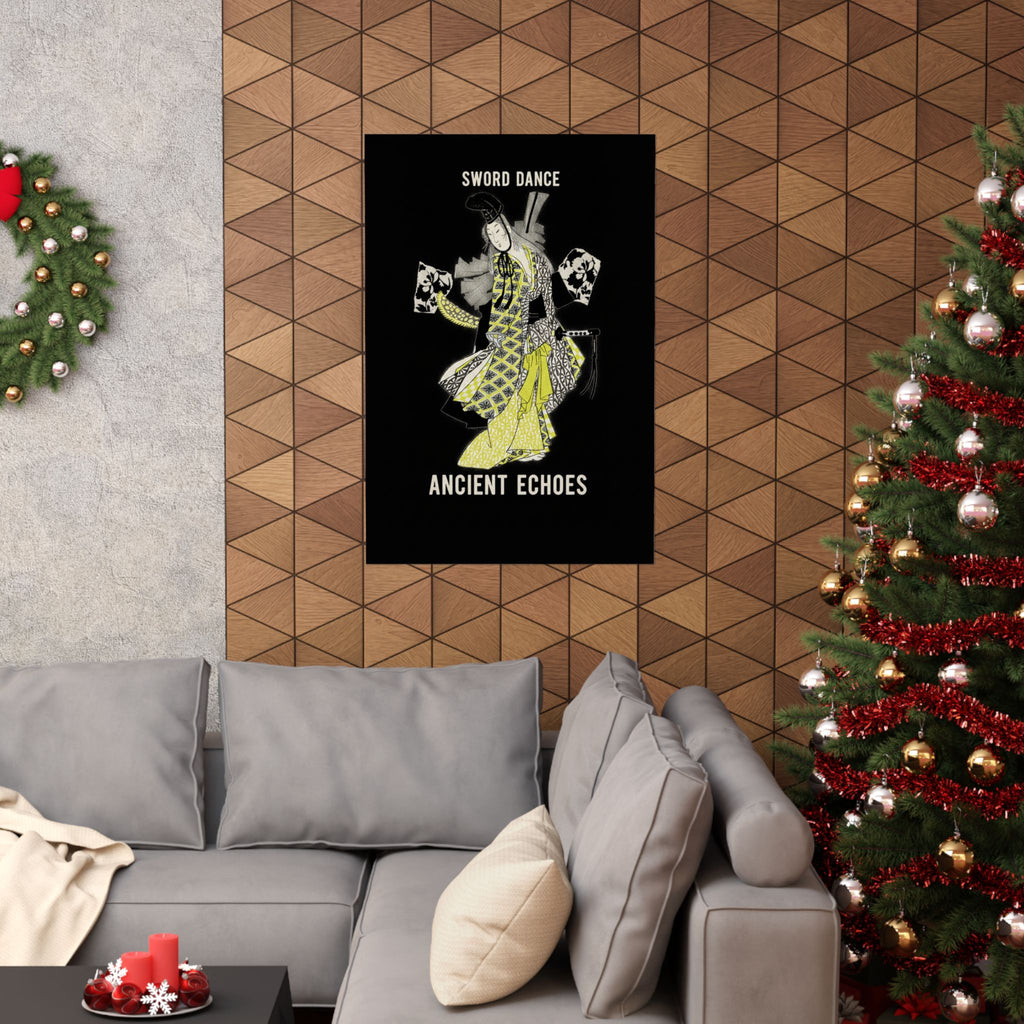 Streetwear Collage — Dancing Girl Wearing A Sword — Matte Poster