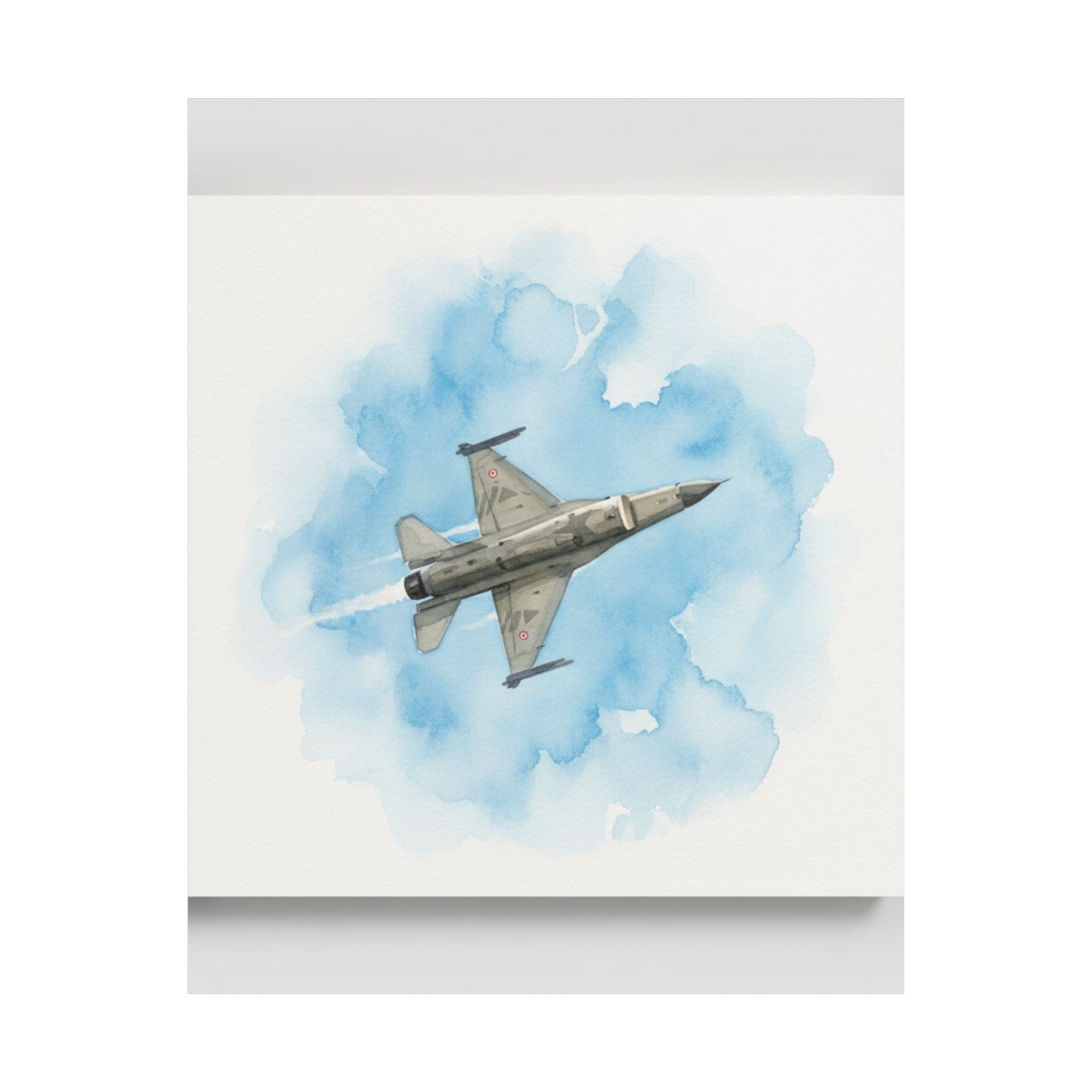 Watercolor — Aircraft — Matte Poster