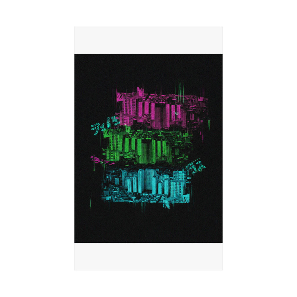 Glitch Culture — Cityscape — Matte Poster