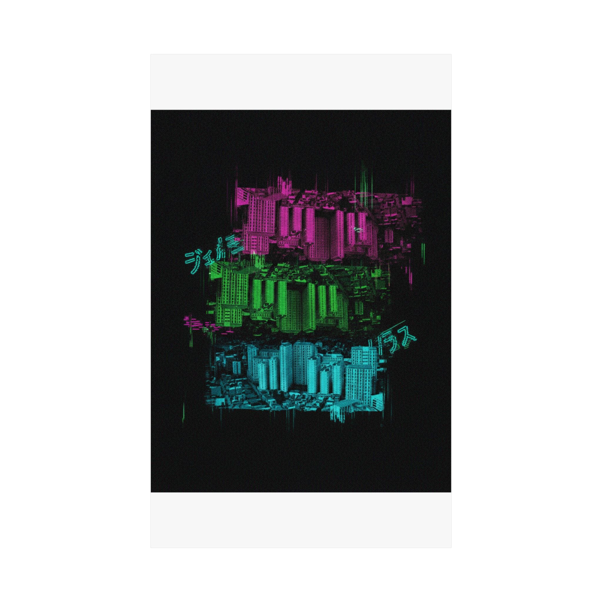 Glitch Culture — Cityscape — Matte Poster