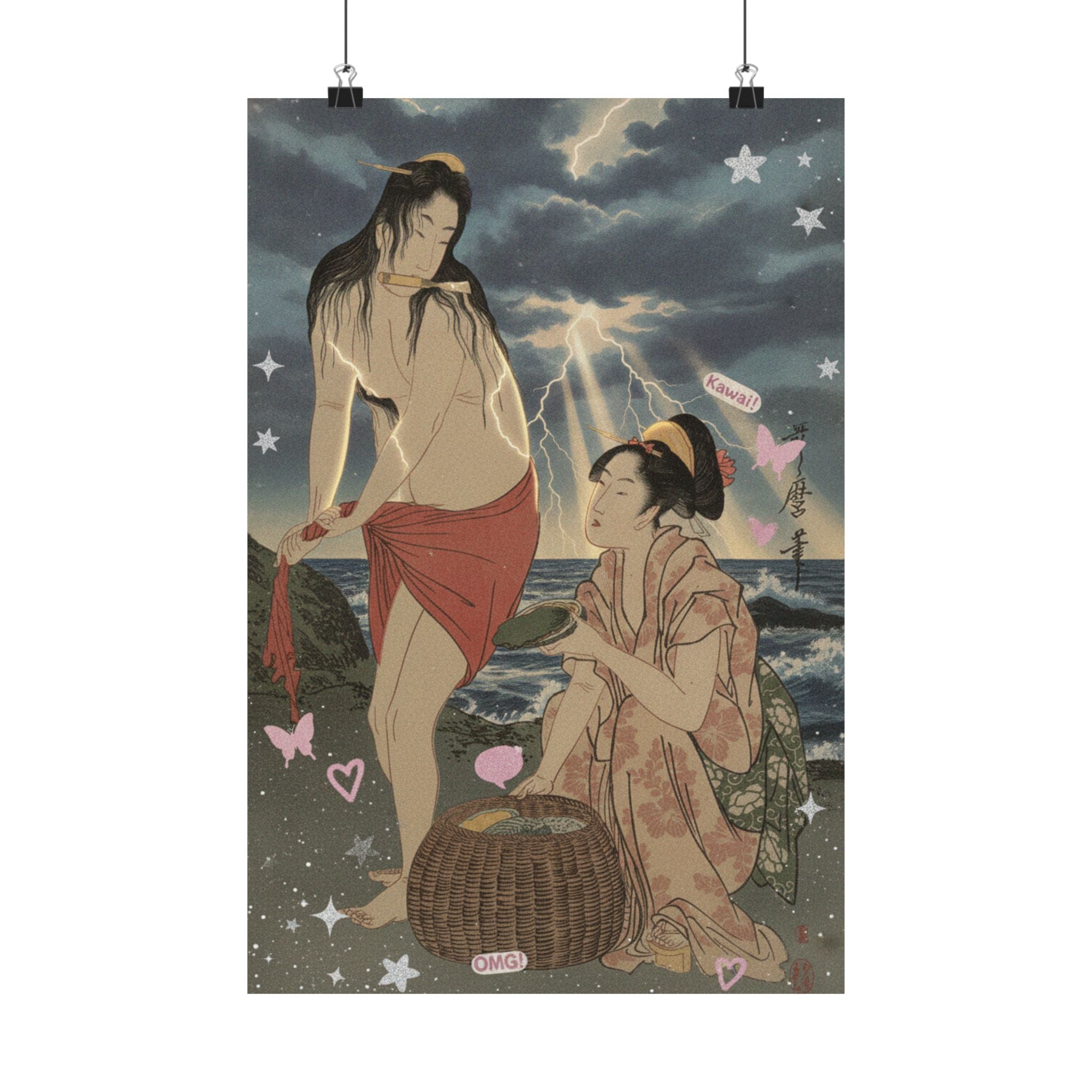 Dramatic Storm — Abalone Divers — Matte Poster