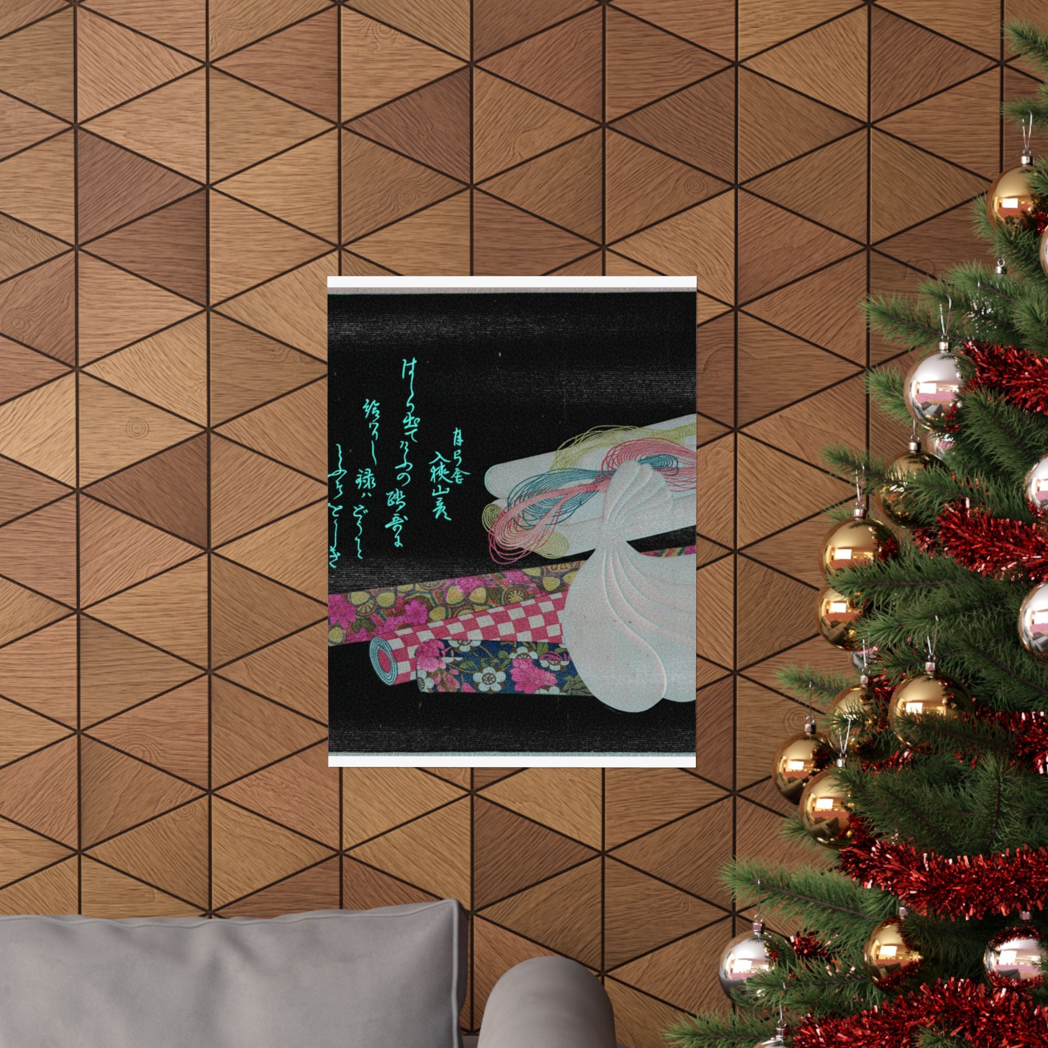 Glitch Culture — Rolls Of Cloth, Cotton And Yarn — Matte Poster