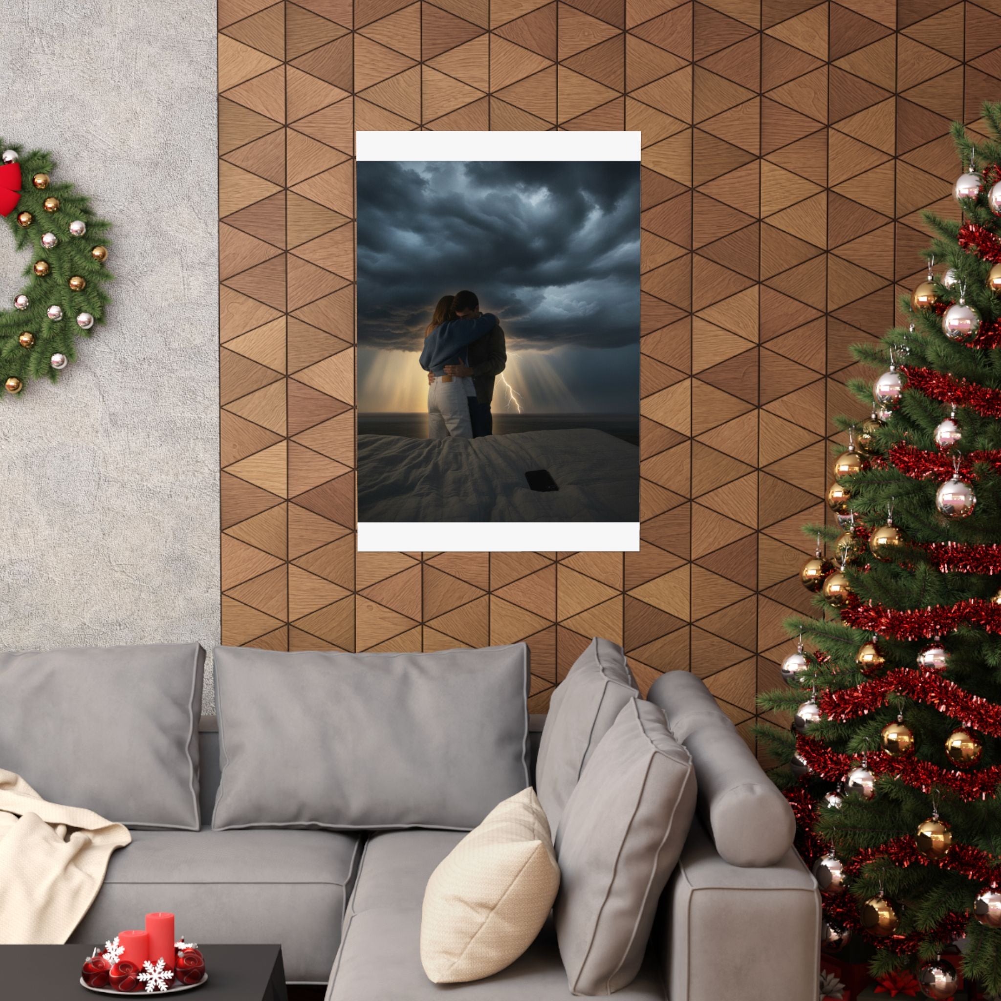 Dramatic Storm — Person — Matte Poster