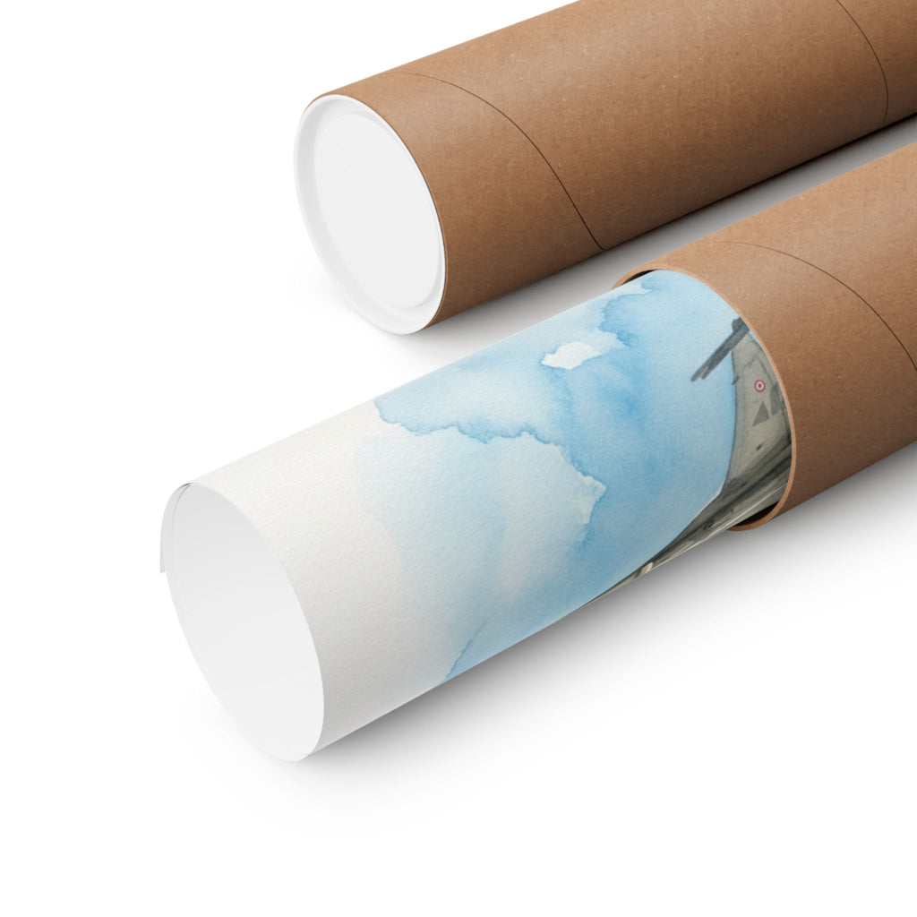 Watercolor — Aircraft — Matte Poster