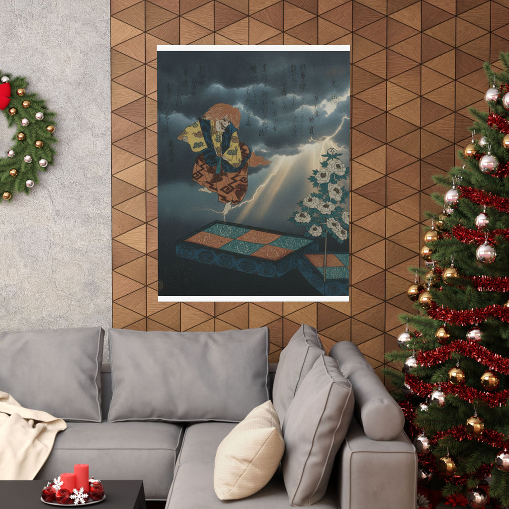 Dramatic Storm — Scene From Noh Dance — Matte Poster