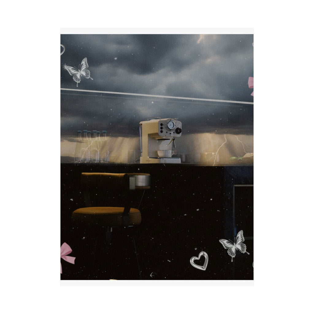 Dramatic Storm — Kitchen — Matte Poster