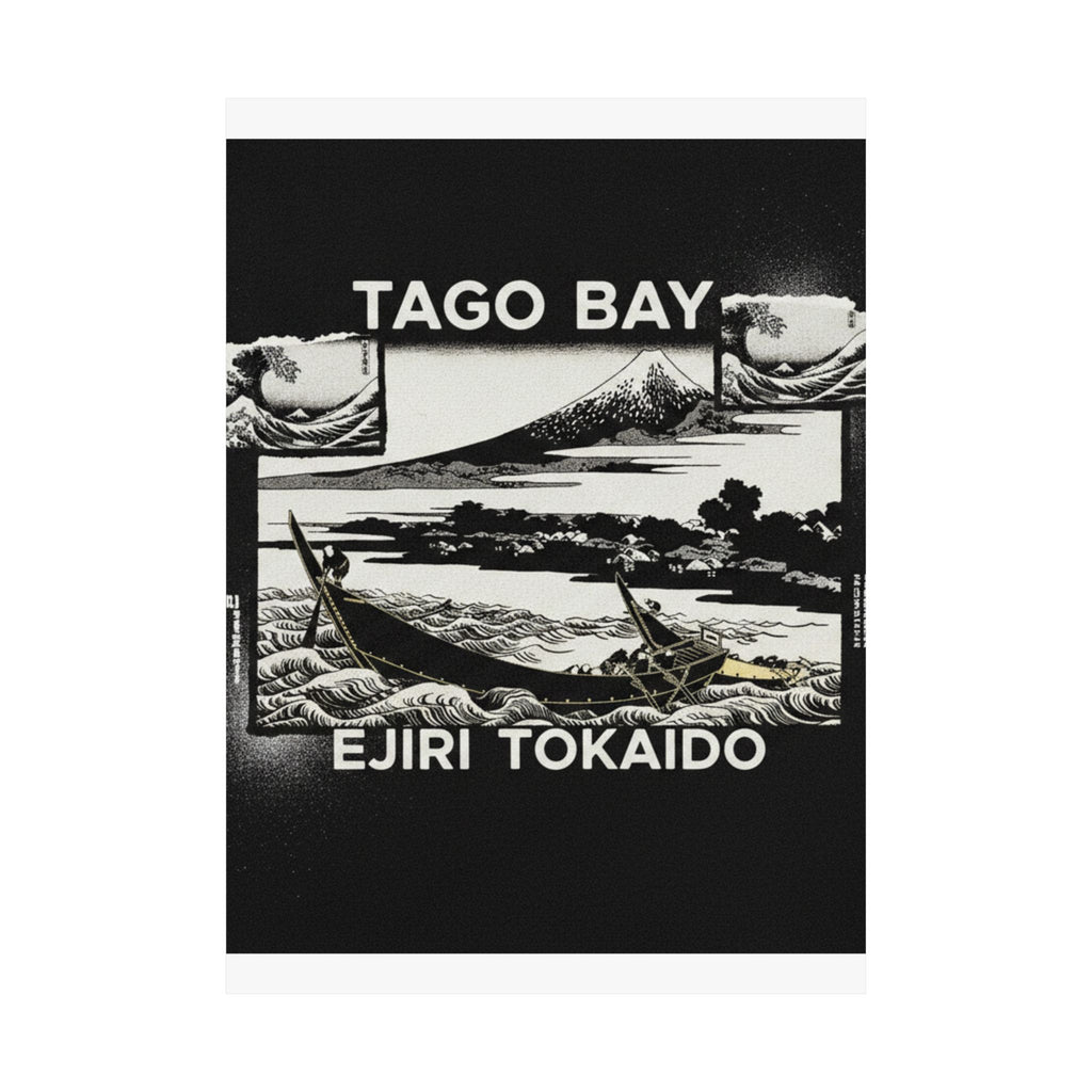 Streetwear Collage — Tago Bay Near Ejiri On The Tōkaidō (Tōkaidō Ejiri Tago No Ura Ryaku Zu), From Th — Matte Poster