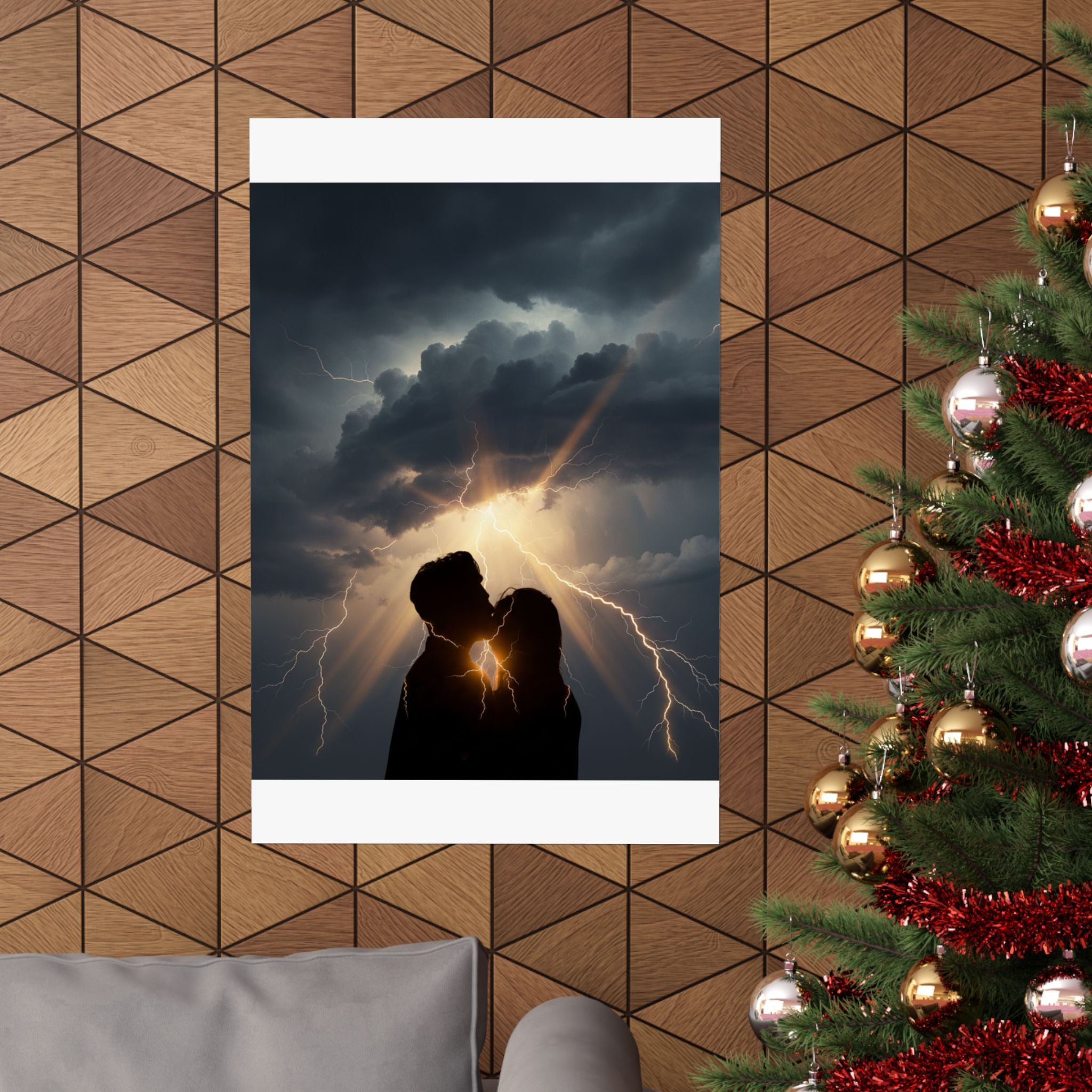 Dramatic Storm — Person — Matte Poster