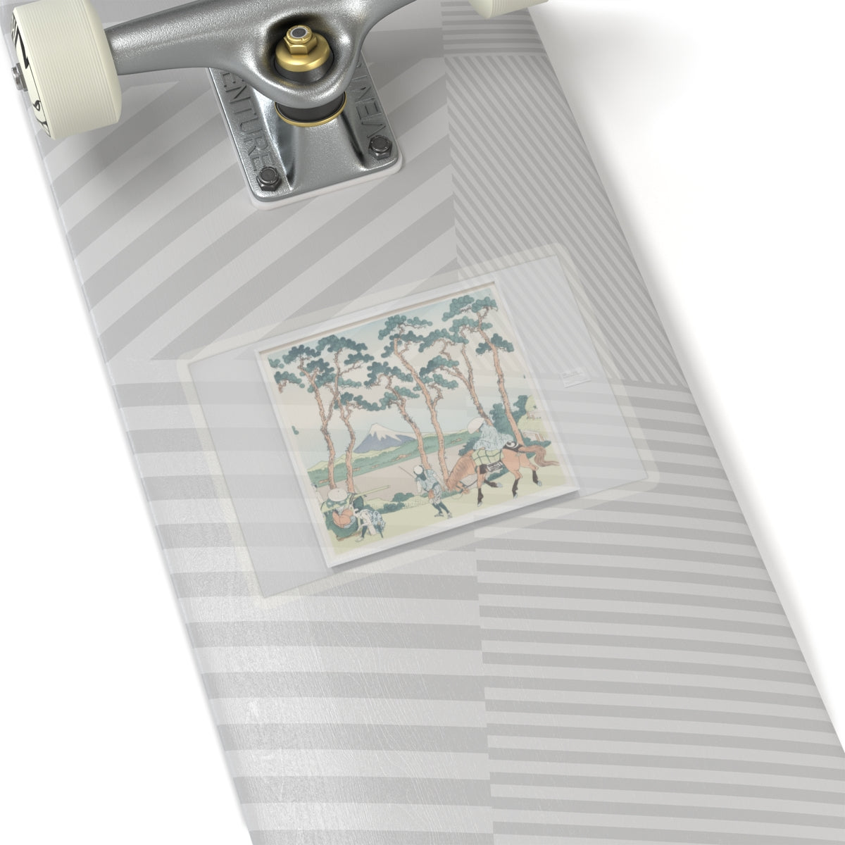 Watercolor — Hodogaya On The Tōkaidō (Tōkaidō Hodogaya), From The Series Thirty-Six Views Of  — Kiss-Cut Sticker