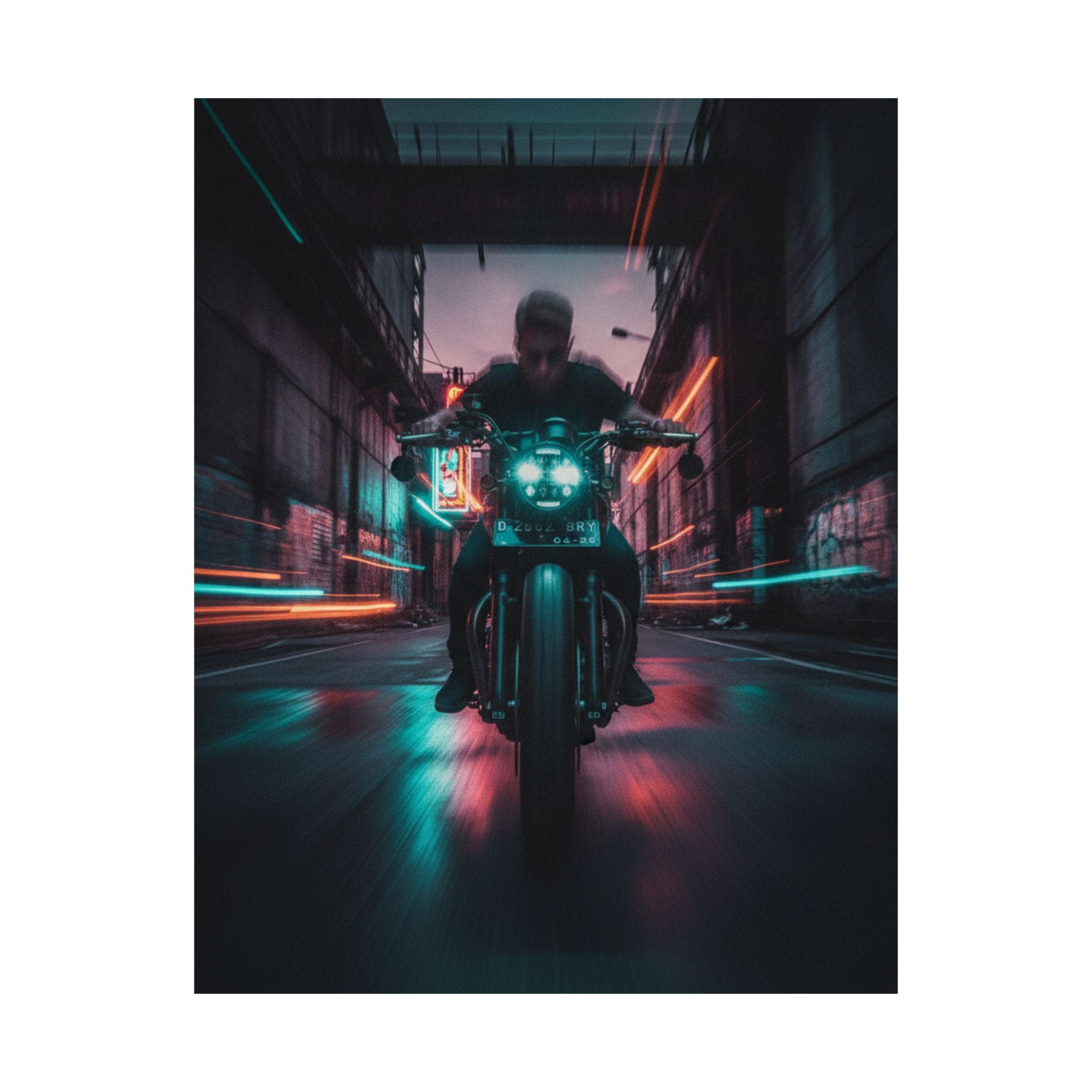 Fast Furious — Motorcycle — Matte Poster