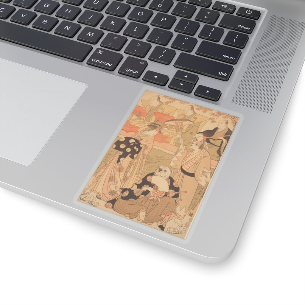Southern Sunset — Theatrical Scene, With Musicians — Kiss-Cut Sticker
