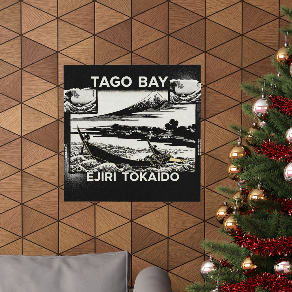 Streetwear Collage — Tago Bay Near Ejiri On The Tōkaidō (Tōkaidō Ejiri Tago No Ura Ryaku Zu), From Th — Matte Poster