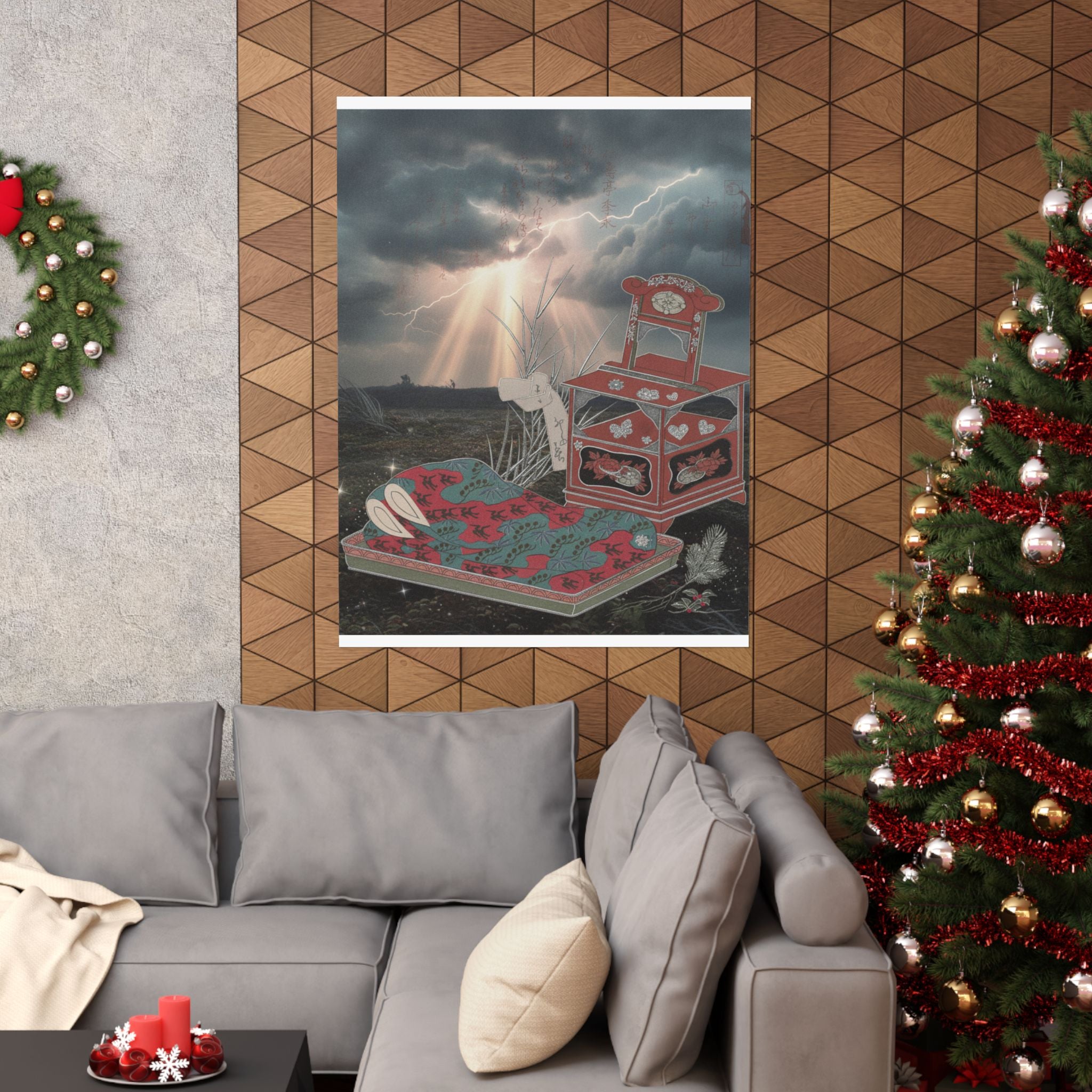 Dramatic Storm — Cabinet For The Toilet And Bed-Clothes — Matte Poster