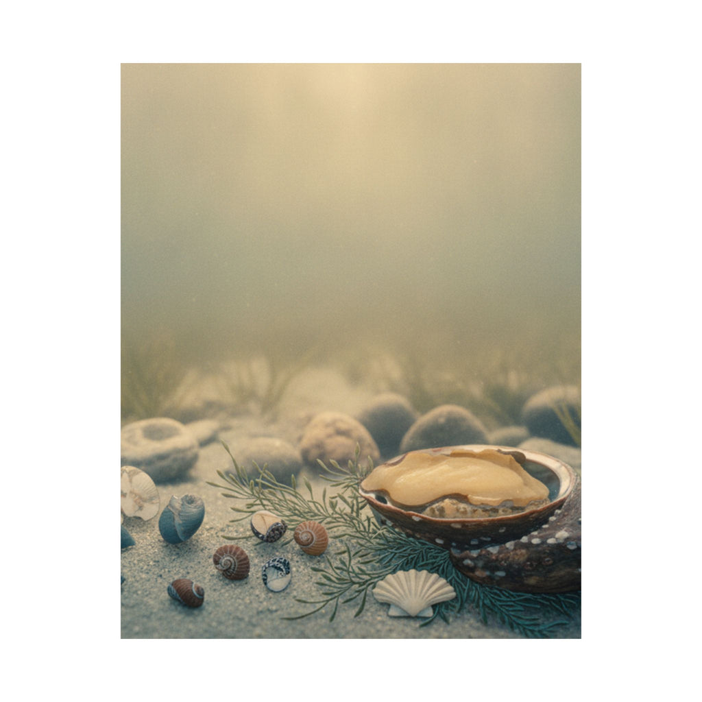 Scenic Nature — Shells Under Water — Matte Poster