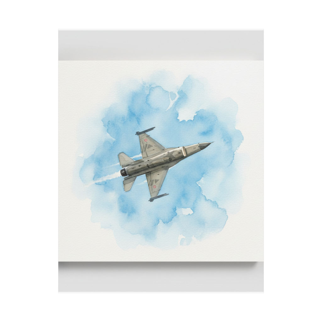 Watercolor — Aircraft — Matte Poster
