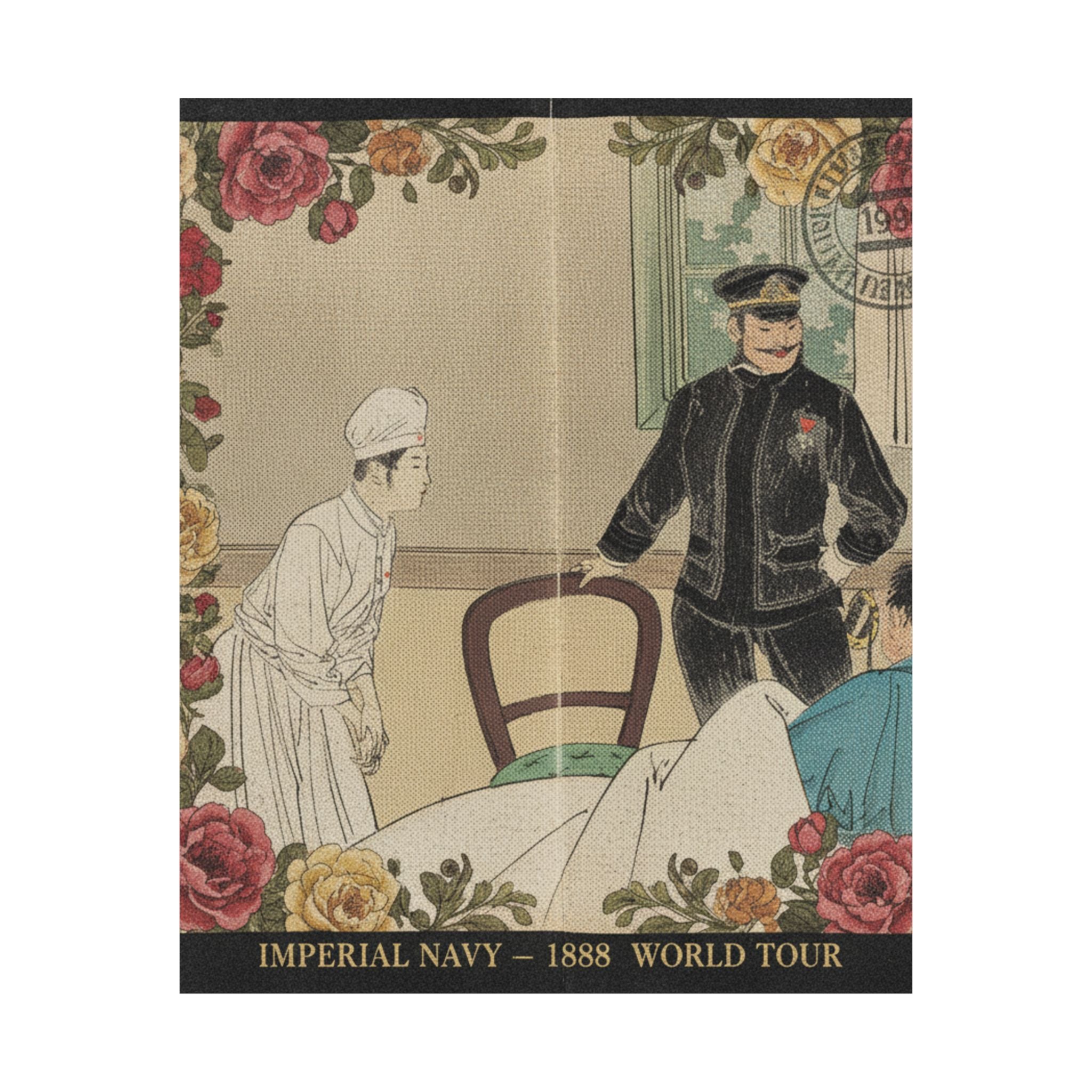 Vintage Bootleg — The Torpedo Officer (Suirai Shikan), Frontispiece Illustration From The Literary — Matte Poster