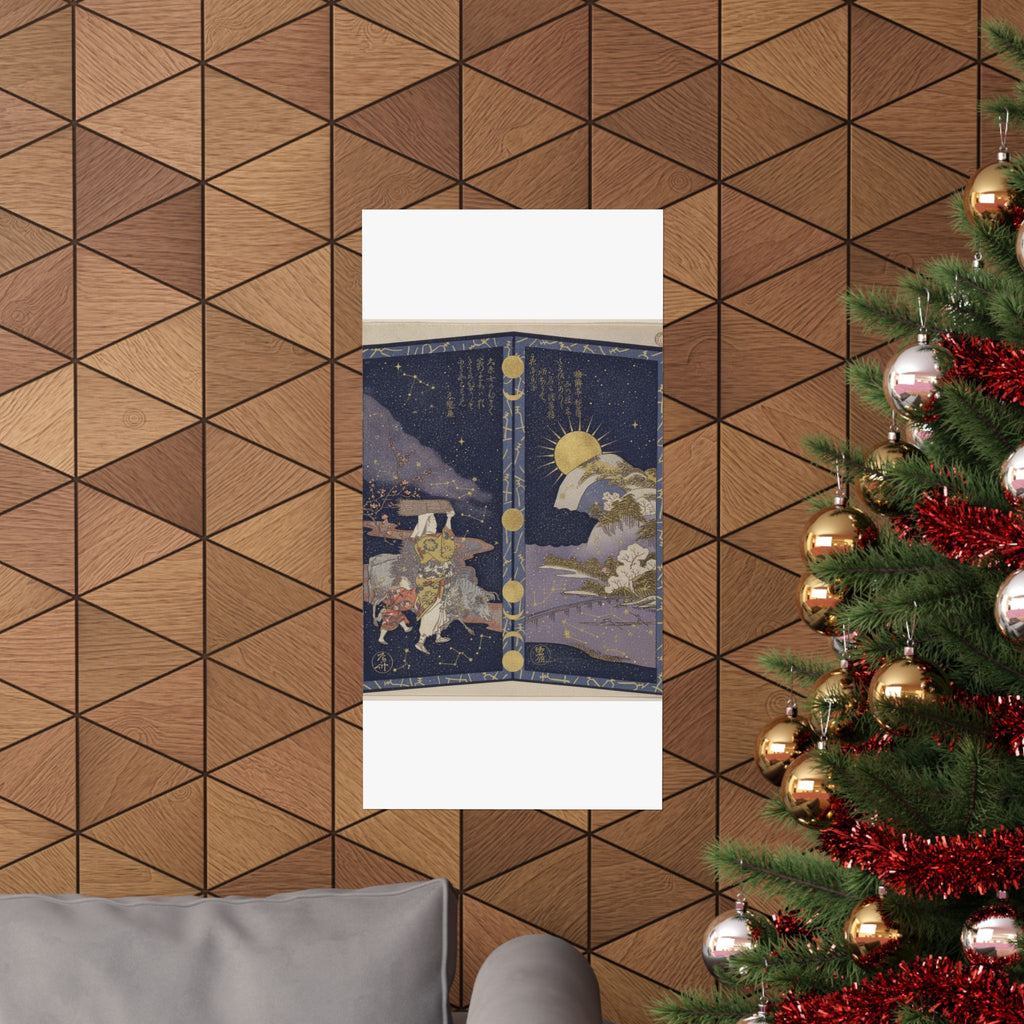 Celestial — Surimono In Shape Of Small Twofold Screen — Matte Poster