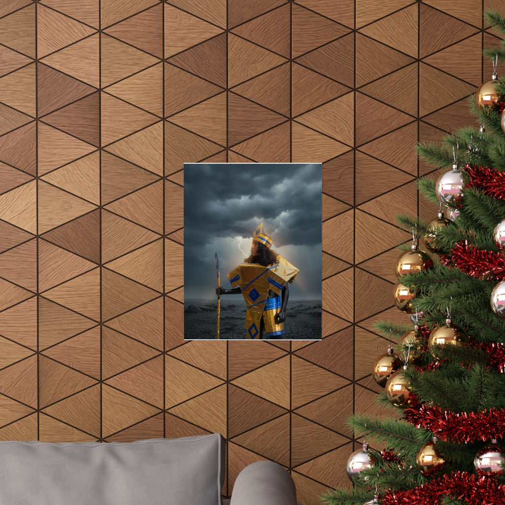 Dramatic Storm — Person — Matte Poster