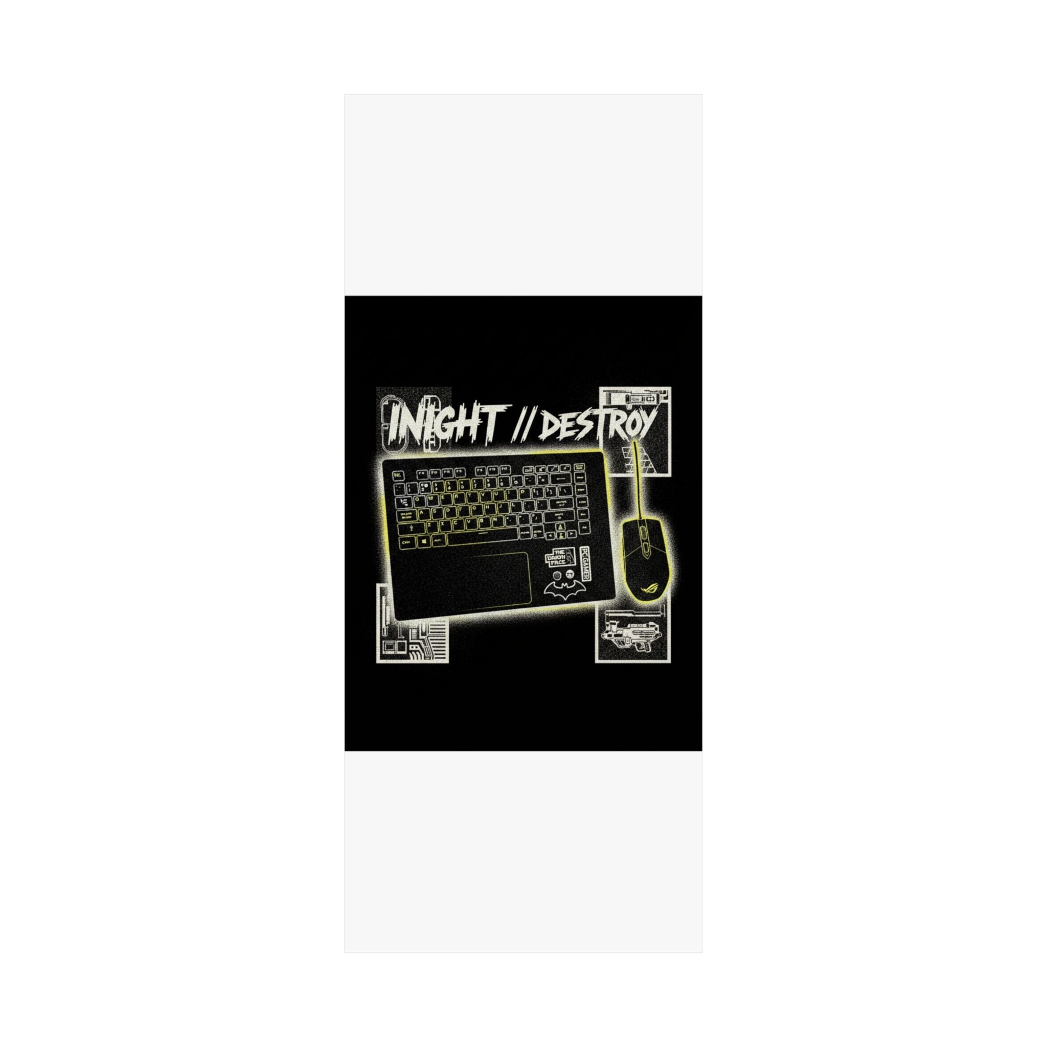 Streetwear Collage — Keyboard — Matte Poster