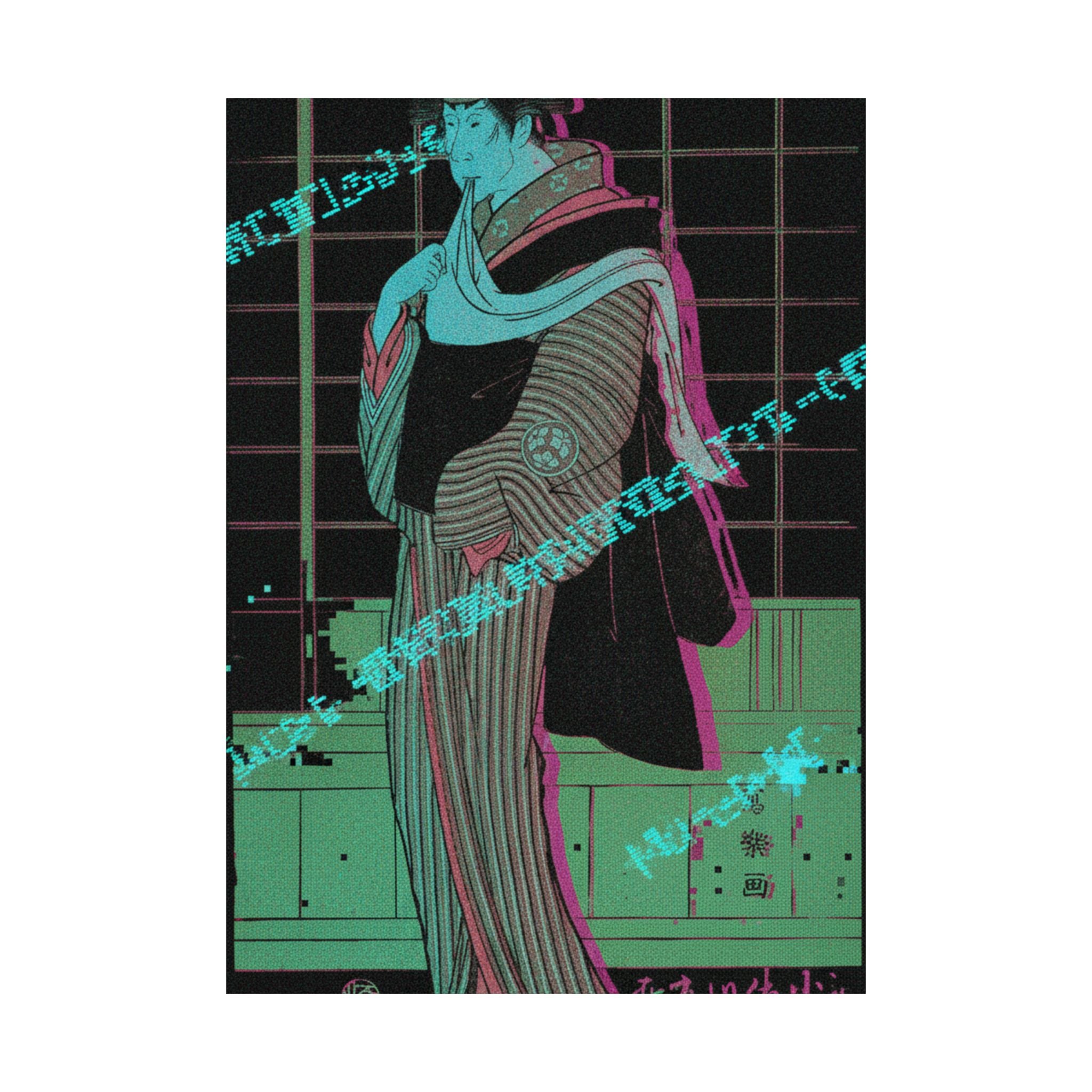 Glitch Culture — Osagawa Tsuneyo Ii As The Hairdresser O-Roku — Matte Poster