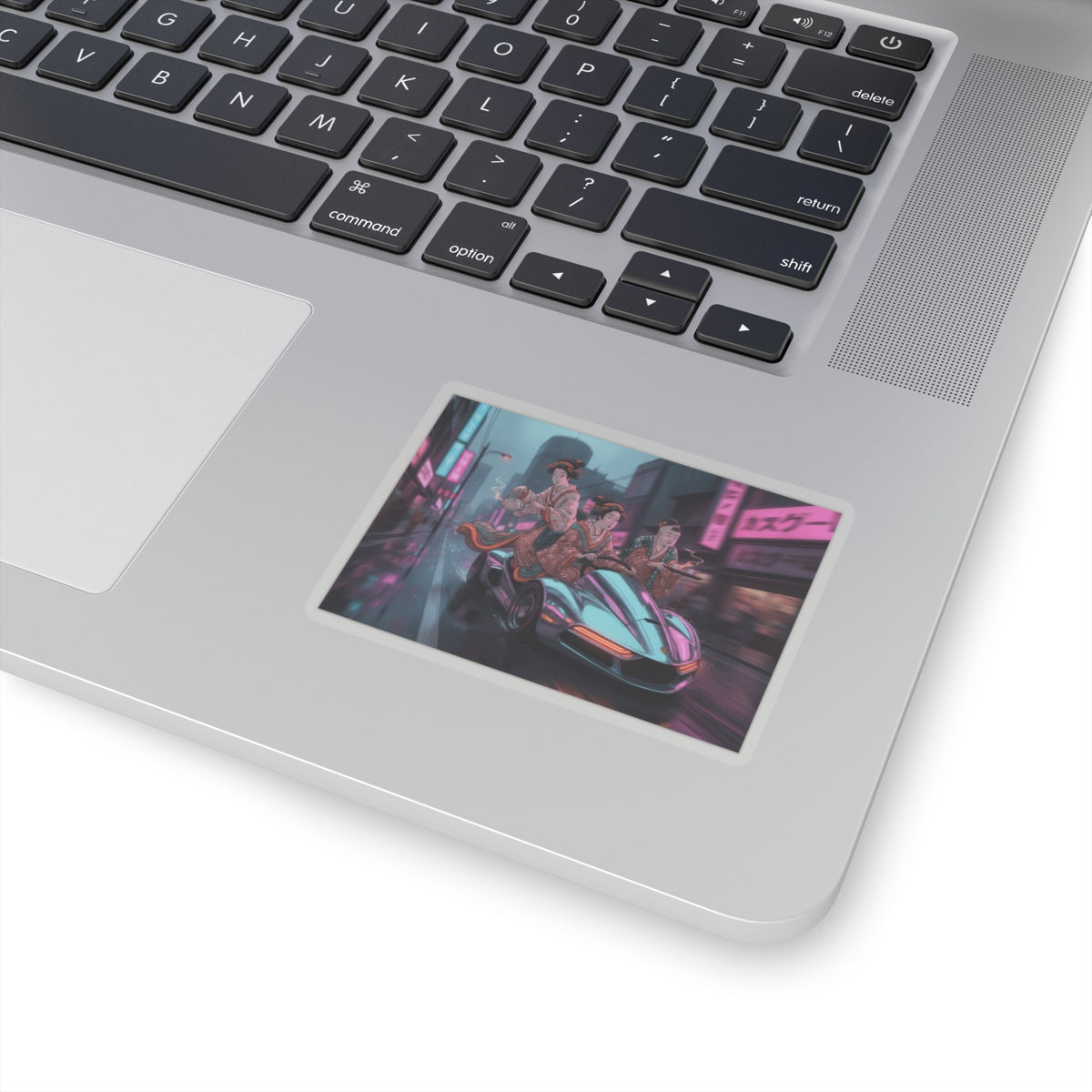 Fast Furious — Two Young Ladies Having Tea Attended By Elderly Servant — Kiss-Cut Sticker