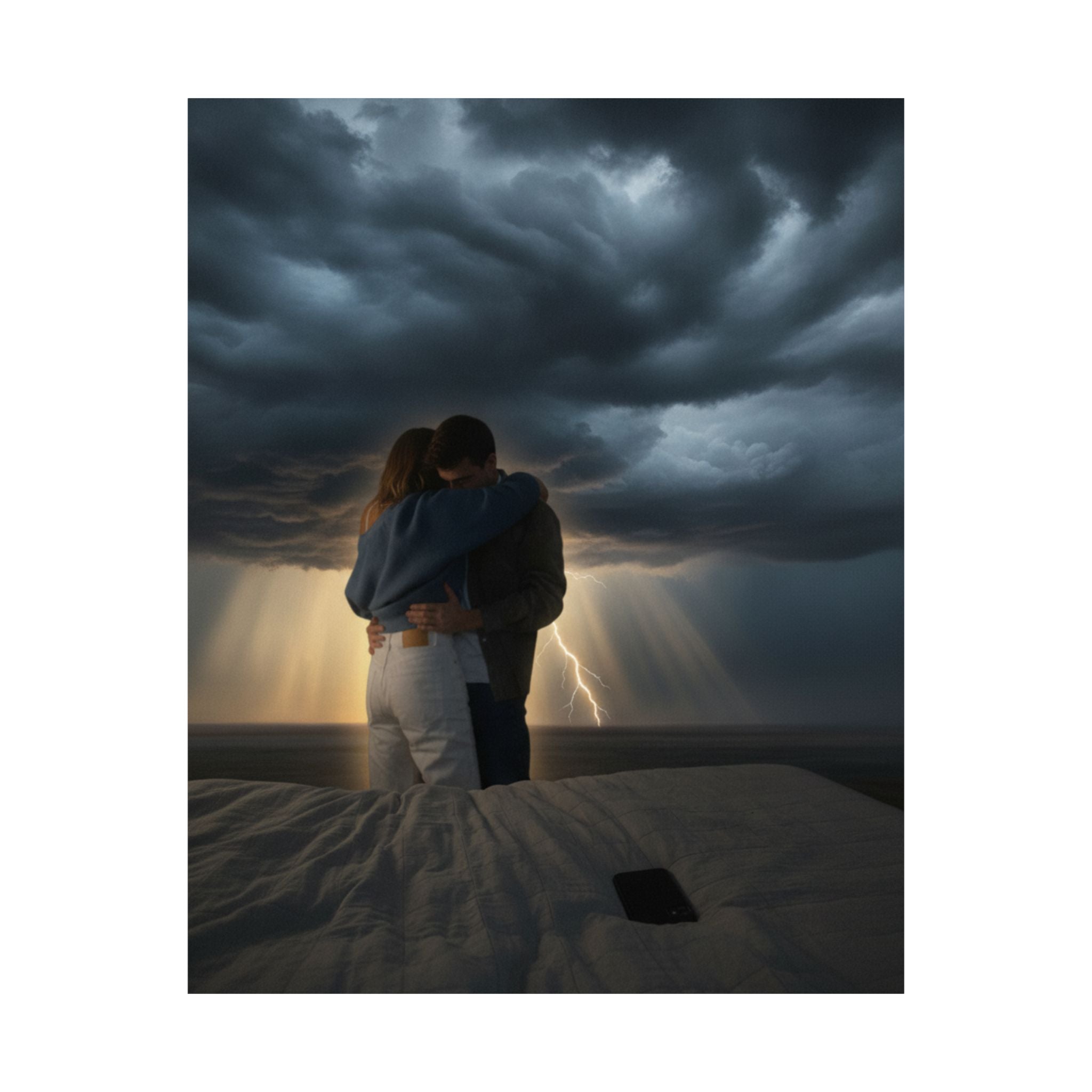 Dramatic Storm — Person — Matte Poster