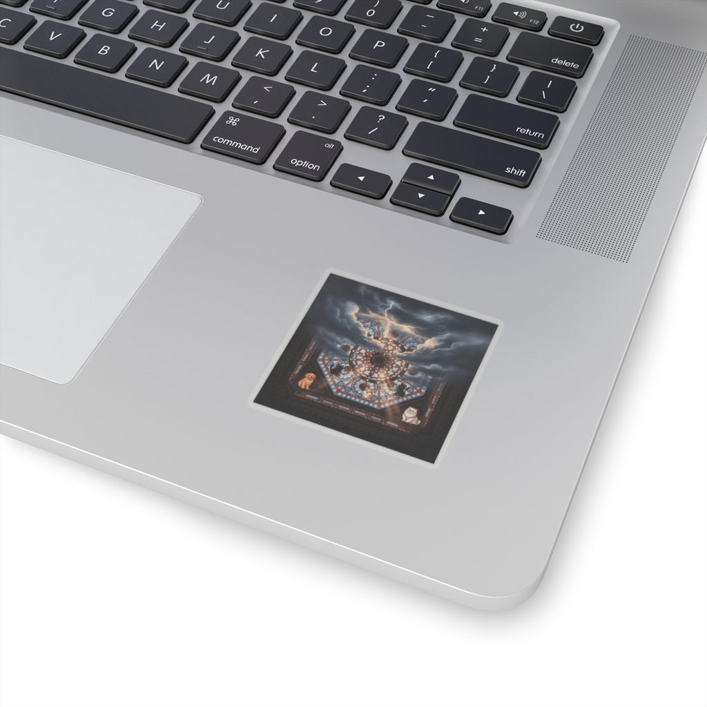 Dramatic Storm — Ceiling — Kiss-Cut Sticker
