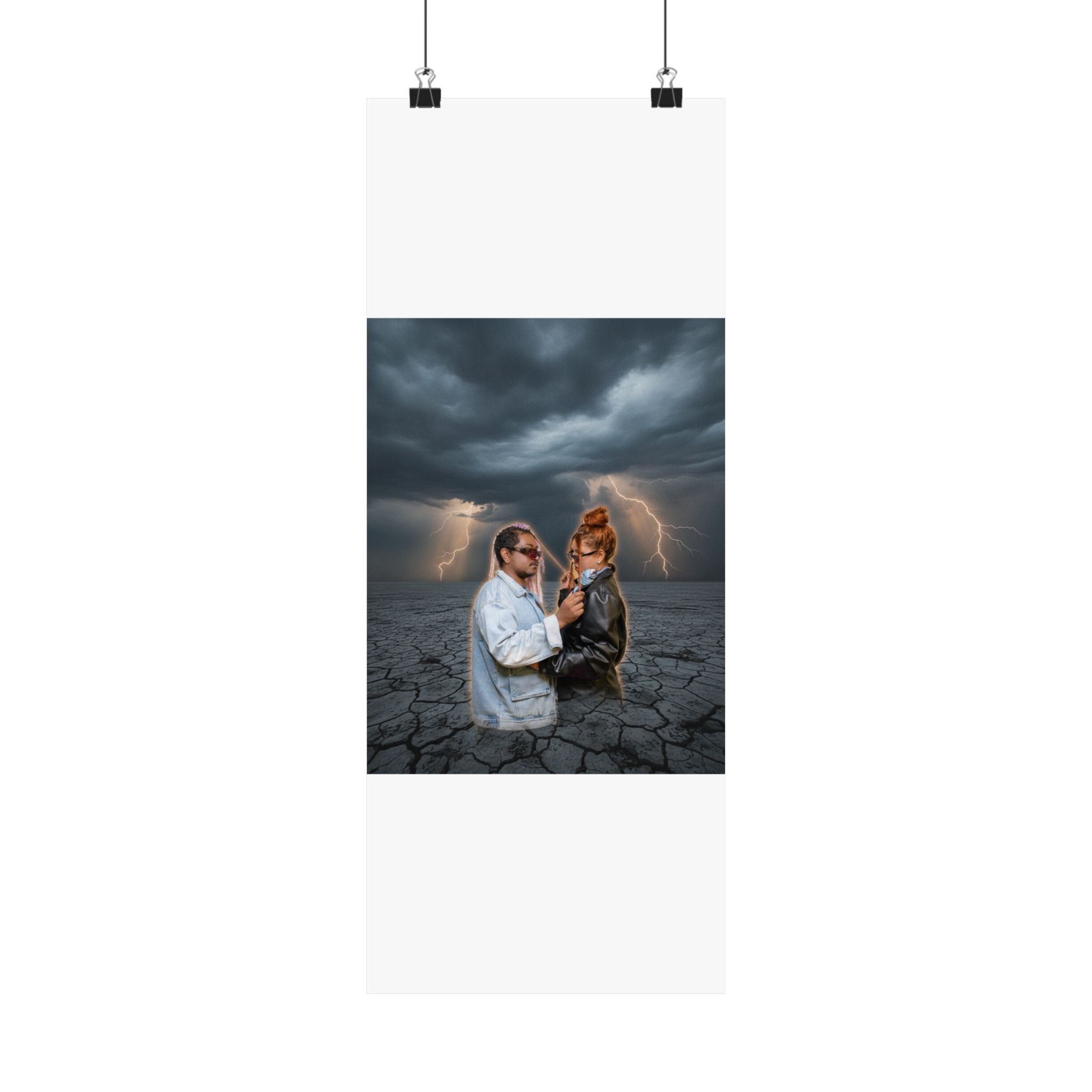 Dramatic Storm — Person — Matte Poster