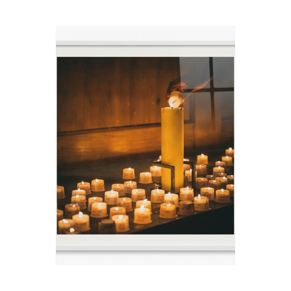 Watercolor — Candle — Matte Poster