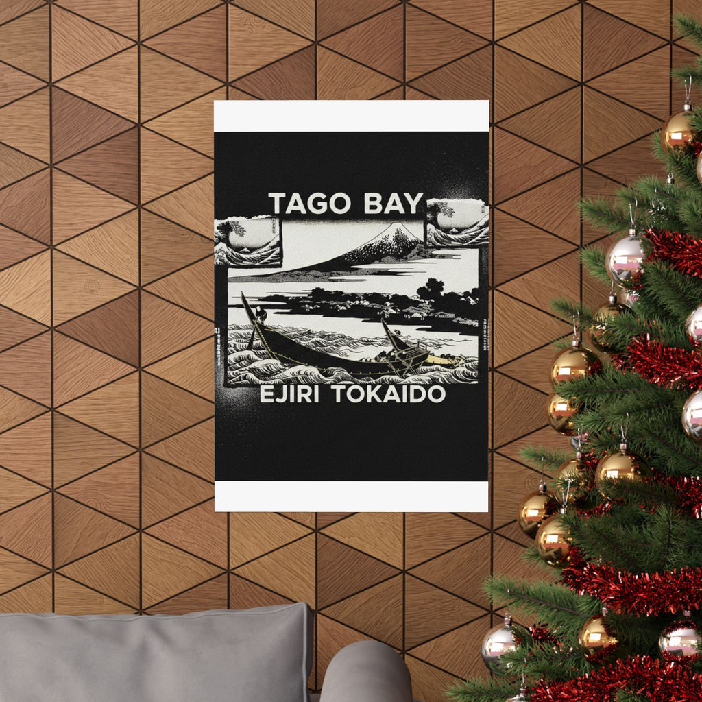 Streetwear Collage — Tago Bay Near Ejiri On The Tōkaidō (Tōkaidō Ejiri Tago No Ura Ryaku Zu), From Th — Matte Poster