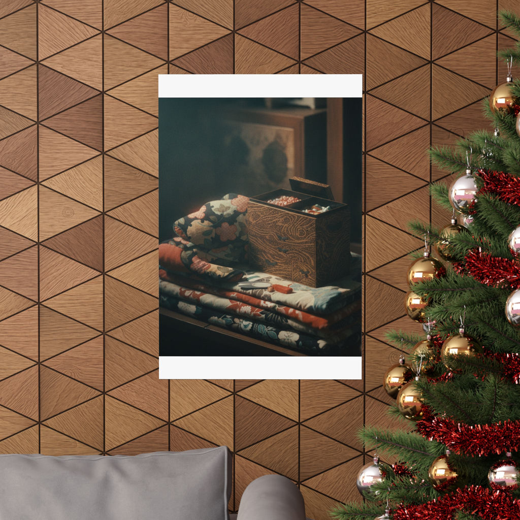 Cinematic — Lady'S Work-Box And Bed Clothing — Matte Poster