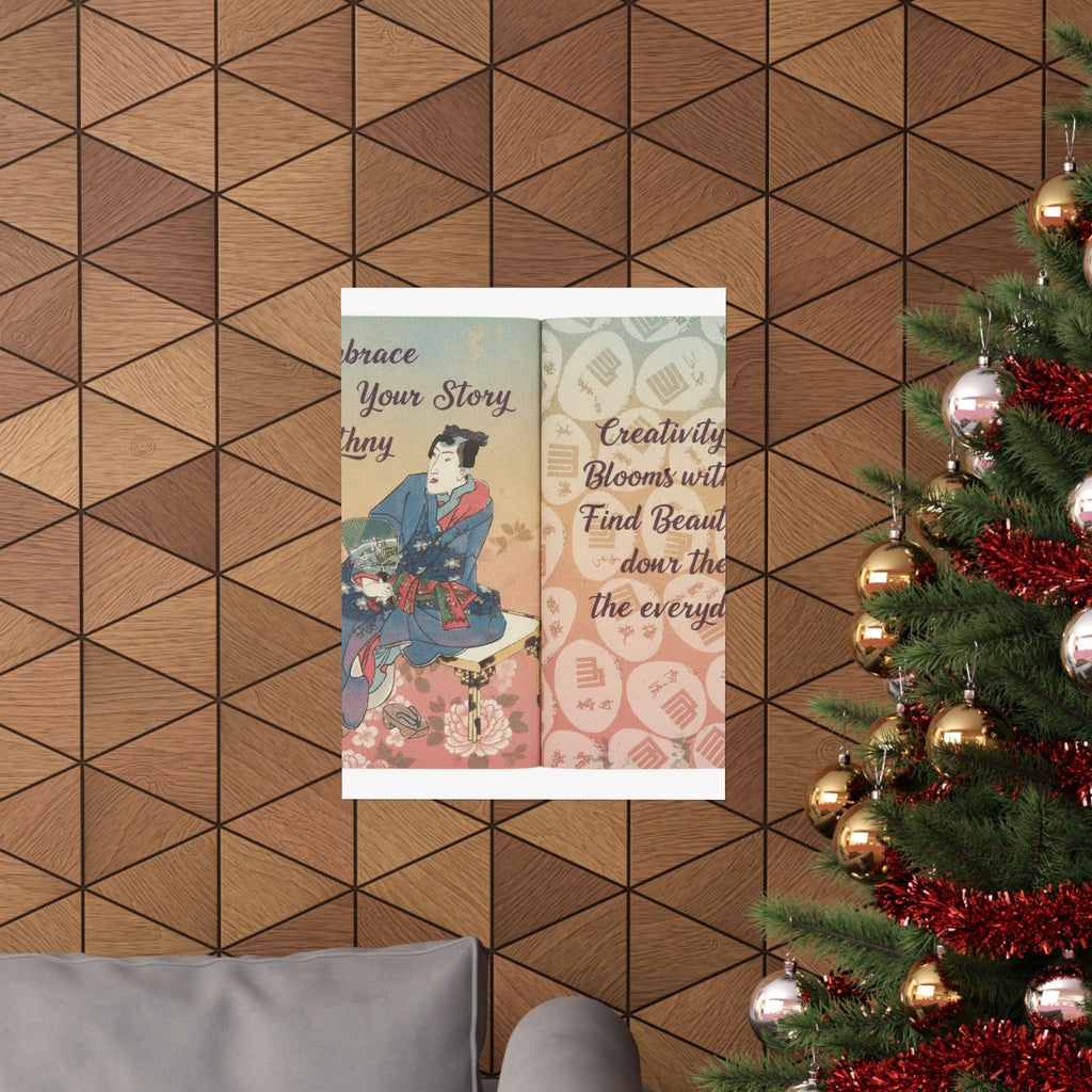 Affirmation — A Fraudulent Murasaki’S Rustic Genji  By Ryūtei Tanehiko — Matte Poster