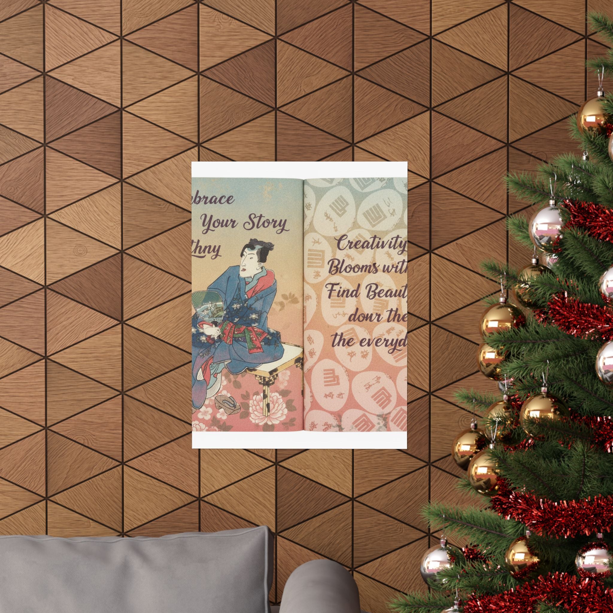 Affirmation — A Fraudulent Murasaki’S Rustic Genji  By Ryūtei Tanehiko — Matte Poster