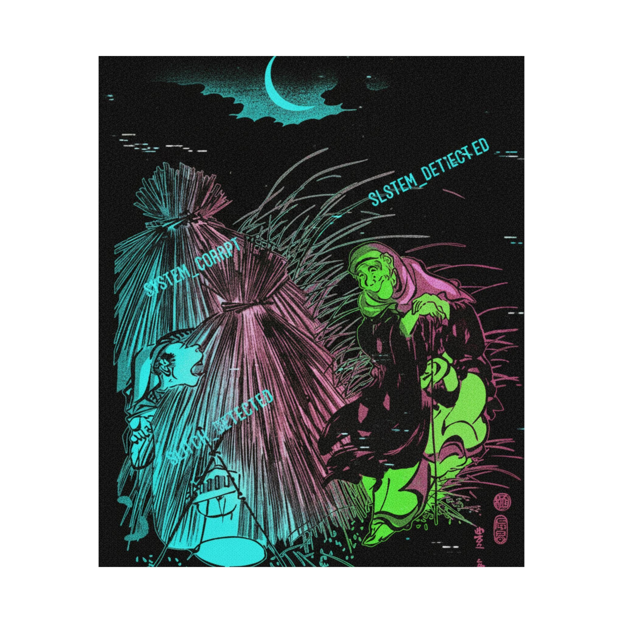 Glitch Culture — Trapping The Fox — Matte Poster