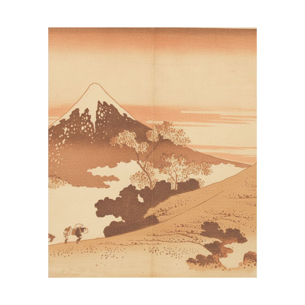 Southern Sunset — Fuji From Inume (?) Pass — Matte Poster