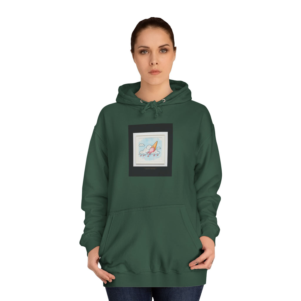Melting Ice Cream Cloud Watercolour Pullover Hoodie