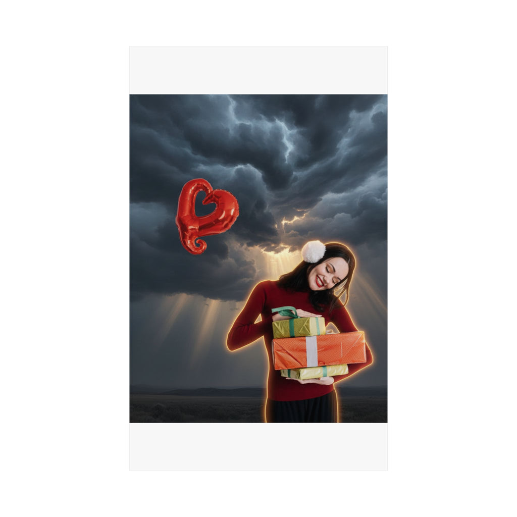 Dramatic Storm — Person — Matte Poster