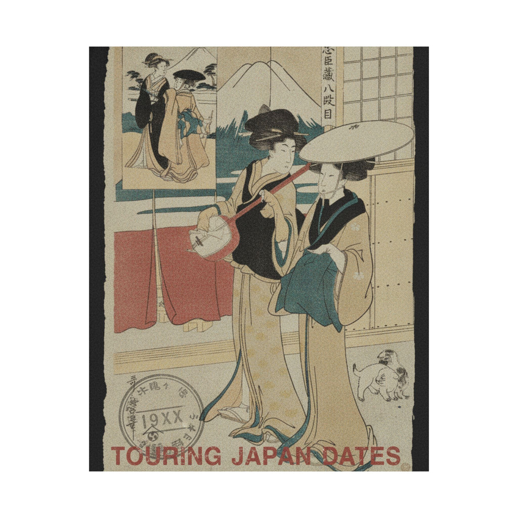 Vintage Bootleg — Two Tori-Oi, Or Itinerant Women Musicians Of The Eta Class — Matte Poster
